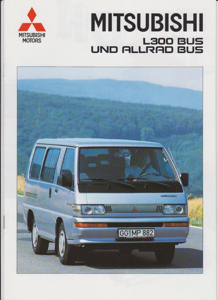 Mitsubishi L300 Bus Allrad Bus Prospekt 1993 347