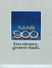 Saab 900 Rarität Prospekt NL 1978