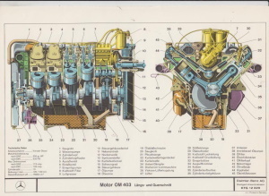 403 Diesel mercedes motor om #7