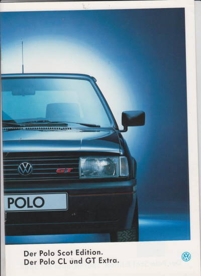 VW Polo Scot Edition Prospekt 1993 - Histoquariat