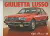 Alfa Romeo Giulietta Lusso Broschüre