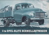 Opel Blitz alter Prospekt Broschüre