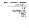 Porsche 928  Prospekt Technik 1979