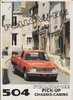 Peugeot 504 Pick up Prospekt NL 1980