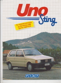 Prospekt Katalog Fiat Uno Sting Griechenland - Histoquariat