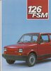 Autoprospekt Fiat  126 FSM Rarität 1985