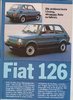 Fiat 126 alter  Prospekt
