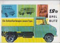 Opel Blitz Autoprospekte