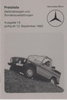 Mercedes G Modell alte  Preisliste 1985