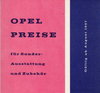 Preisliste Opel Programm 8-1957