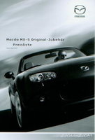 Mazda MX 5 Preislisten