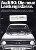 Autoprospekt Audi 80 Juli 1972 gelocht