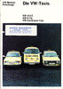 Autoprospekt VW Taxis Dezember 1972
