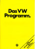 Autoprospekt VW PKW Programm August 1975