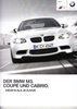 Autoprospekt BMW M3 Coupe und Cabrio 1 - 2012