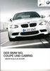 Autoprospekt BMW M3 Coupe und Cabrio 1 - 2013