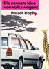 Autoprospekt VW Passat Trophy Februar 1987