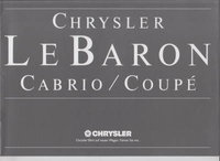 Chrysler Le Baron Autoprospekte