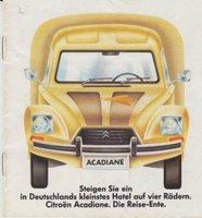 Citroen Acadiane Autoprospekte