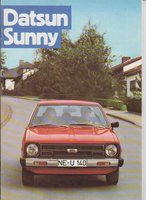 Datsun Sunny Autoprospekte