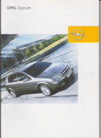 Opel Signum Autoprospekte