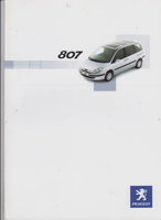 Peugeot 807 Autoprospekte