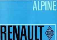 Renault Alpine Autoprospekte