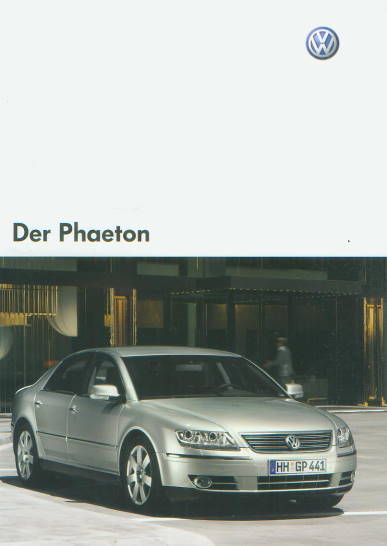 Autoprospekt VW Phaeton Mai 2004