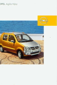 Opel Agila Njoy Prospekt August 2002 177*