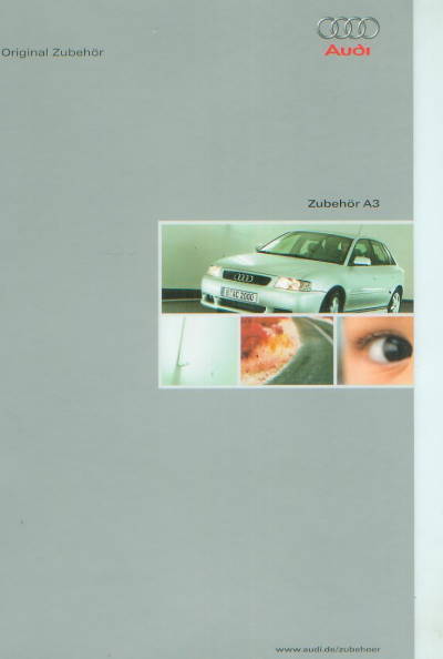 Audi A3 Zubehörkatalog Prospekt brochure 2002