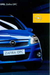 Opel Zafira OPC Werbeprospekt 2005