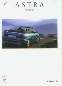 Opel Astra Cabrio Prospekt Brochure 1997 - 204