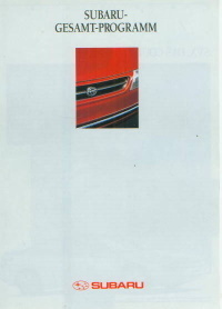 Subaru Programm Prospekt brochure aus 1992   299*