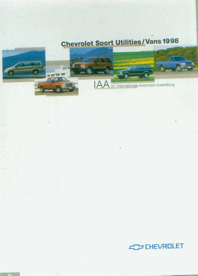 Chevrolet Automobile  Pressemappe  1998
