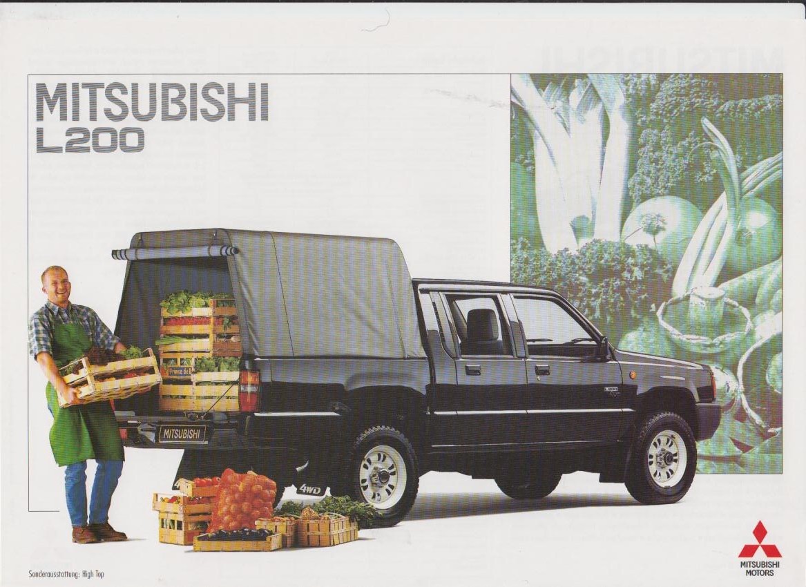 Mitsubishi L 200 Hightop Prospekt 1993 350*