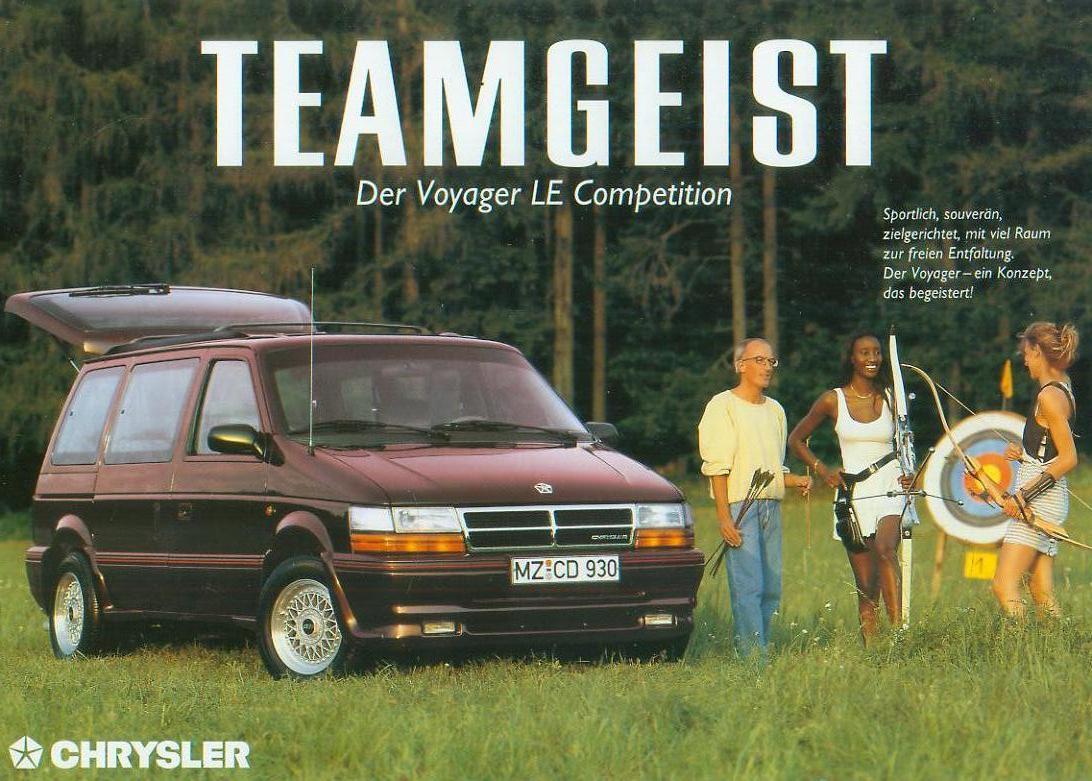 Chrysler Voyager Le Competition Prospekt 1992