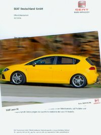 Seat Leon FR Presseinformation  2006