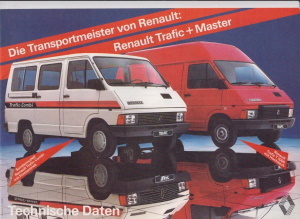 Renault Master Trafic Prospekt Technik 506