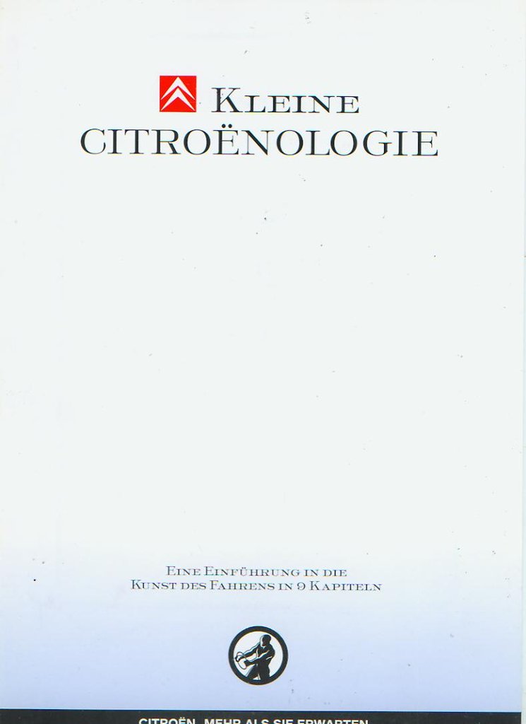Prospekt Citroen Gesamtprogramm 1996