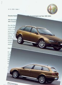 Alfa Romeo Crosswagon Presseinformation 2004
