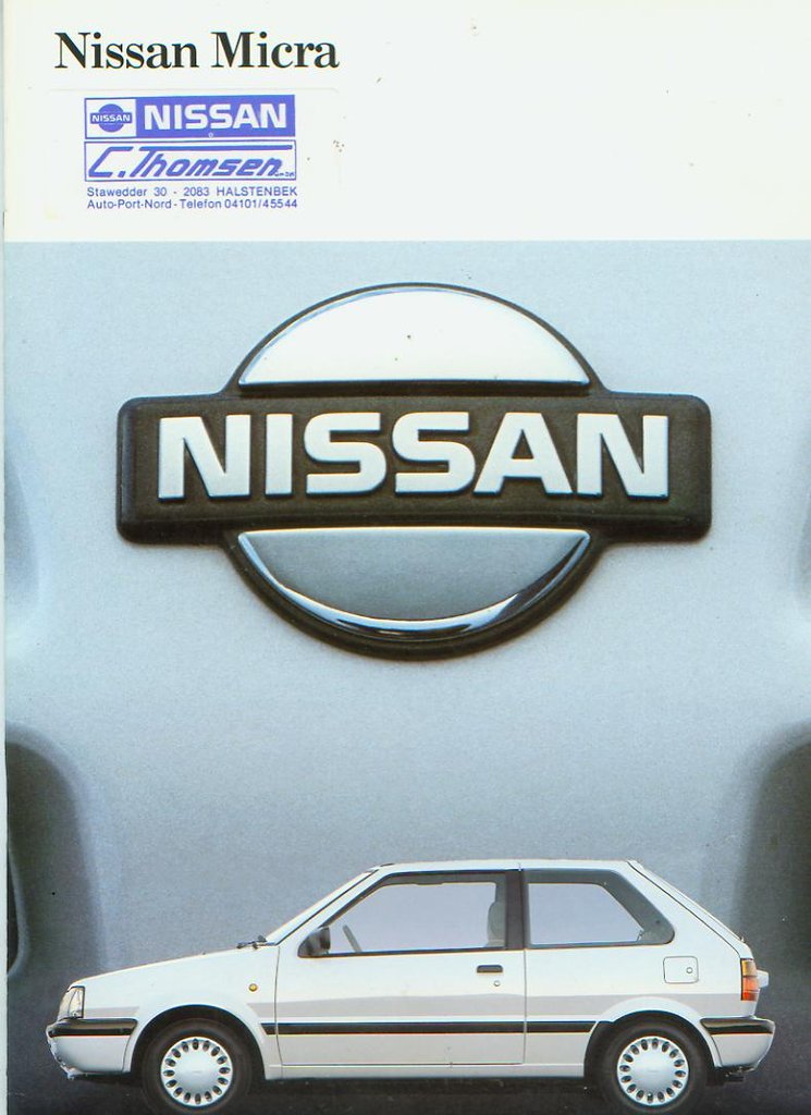 Nissan Micra Autoprospekt 1989 - 671