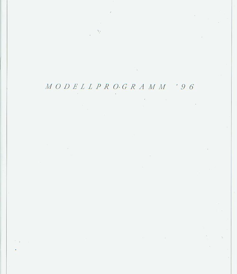 Renault Modellprogramm 1996 Werbeprospekt 688*