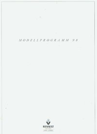 Renault Modellprogramm Autoprospekt 1998 704*