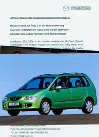 Mazda Premacy Presseinformation aus 2004 -  .786