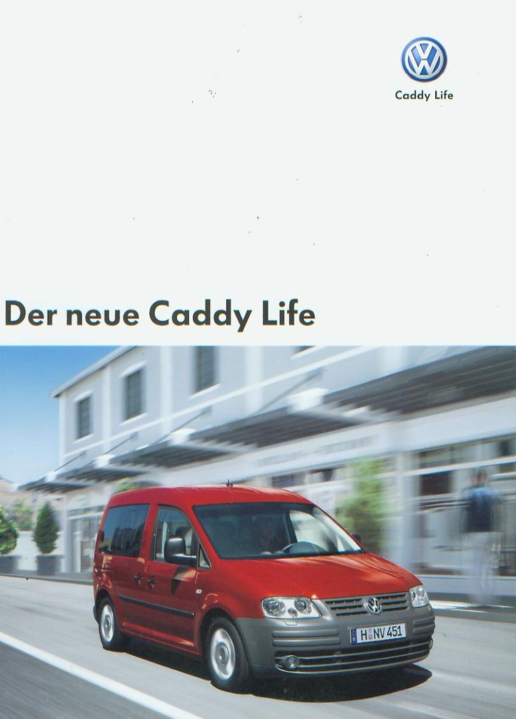 VW Caddy Life Autoprospekt 2004 -857*
