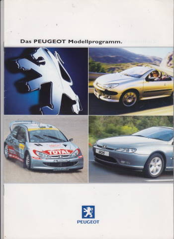 Peugeot Programm Prospekt 2001