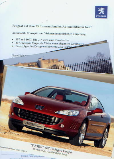Peugeot  original Presseinformation 2005 915*