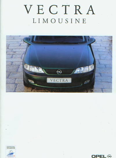 Opel Vectra Limousine Werbeprospekt 1998 929*