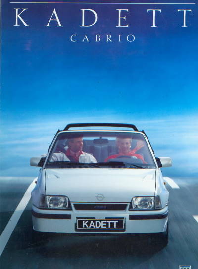 Opel Kadett E Cabrio Autoprospekt 1988 952