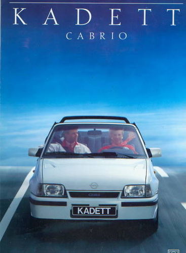 Opel Kadett E Cabrio Autoprospekt 1988 952